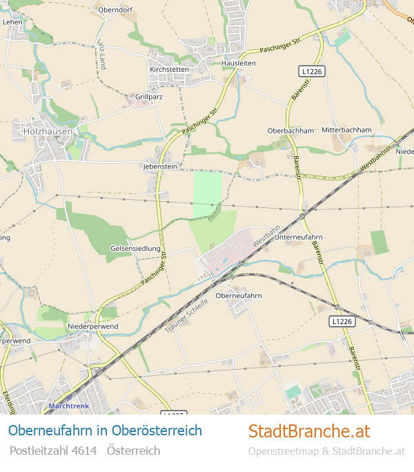 Oberneufahrn Karte Oberneufahrn Stadtplan Oberösterreich