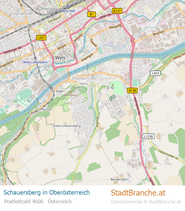 Schauersberg Stadtplan Oberösterreich