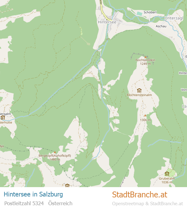 Hintersee Karte Hintersee Stadtplan Salzburg