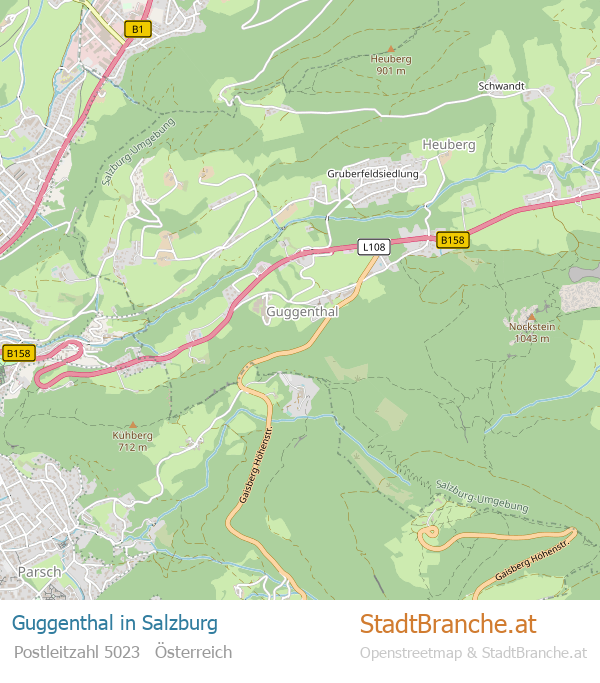 Guggenthal Stadtplan Salzburg