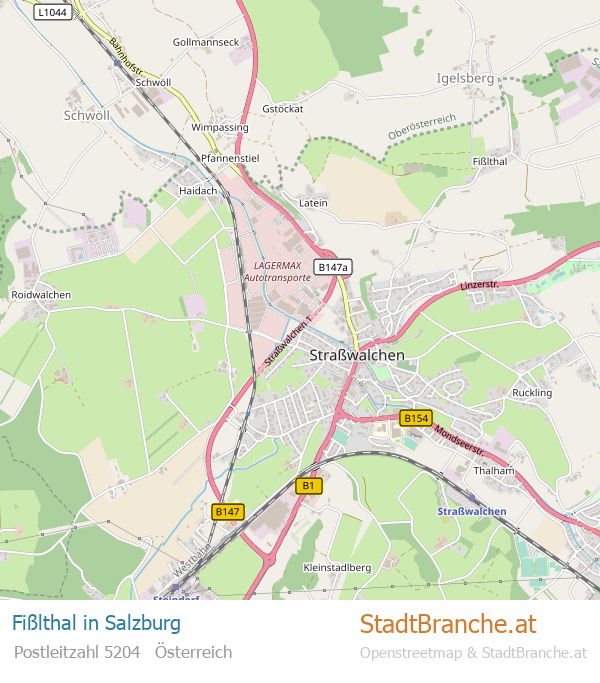 Fißlthal Stadtplan Salzburg