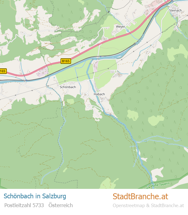 Schönbach Karte Schönbach Stadtplan Salzburg