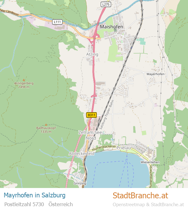 Mayrhofen Stadtplan Salzburg