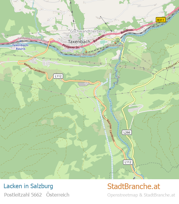 Lacken Karte Lacken Stadtplan Salzburg