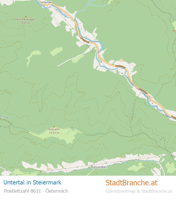 Untertal Stadtplan Steiermark
