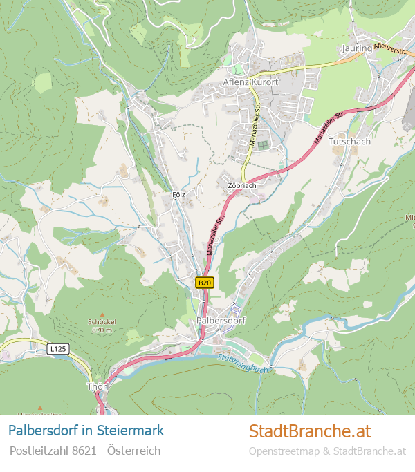 Palbersdorf Stadtplan Steiermark