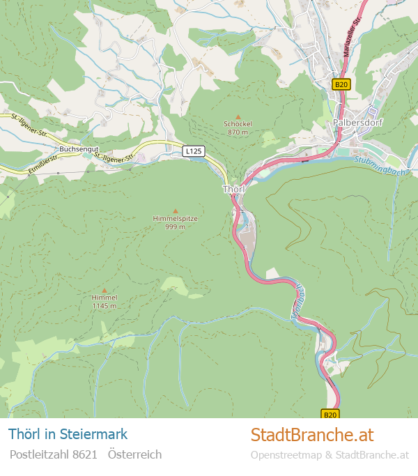 Thörl Stadtplan Steiermark