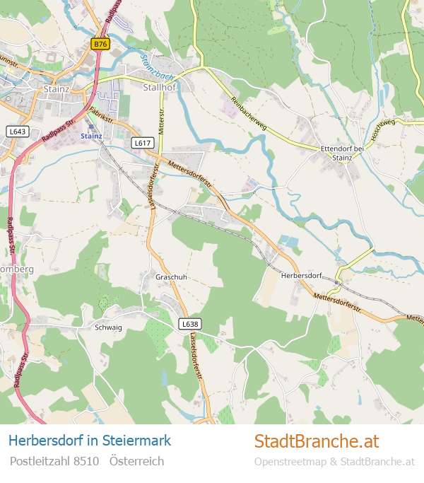 Herbersdorf Stadtplan Steiermark