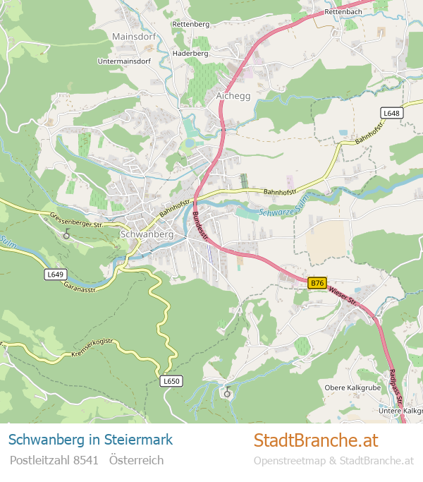 Schwanberg Karte Schwanberg Stadtplan Steiermark