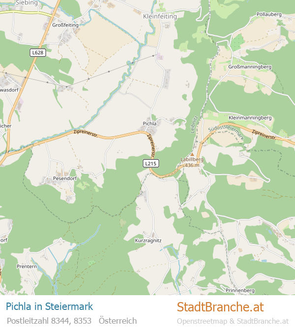 Pichla Karte Pichla Stadtplan Steiermark