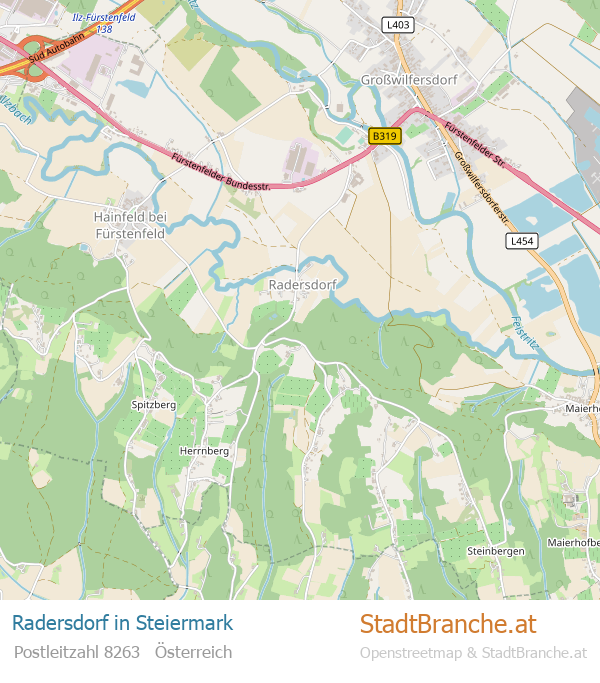 Radersdorf Stadtplan Steiermark