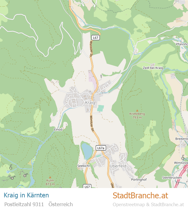 Kraig Stadtplan Kärnten