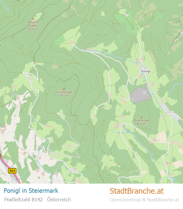Ponigl Karte Ponigl Stadtplan Steiermark