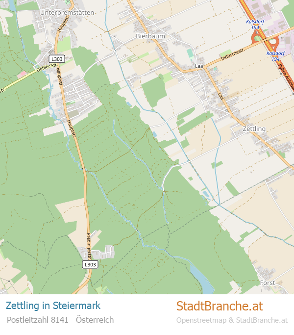 Zettling Stadtplan Steiermark