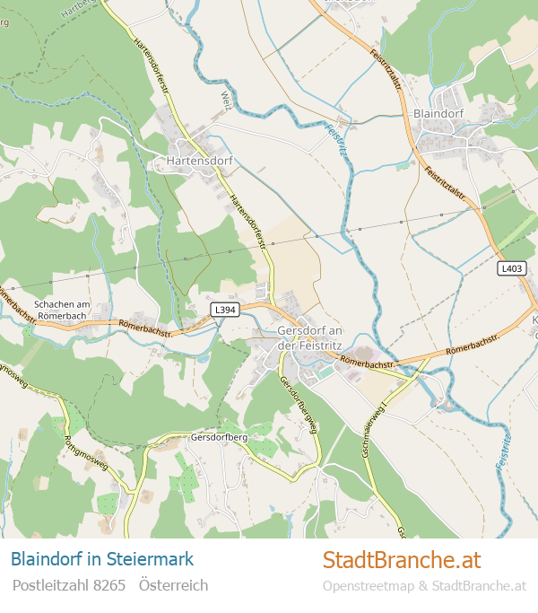 Blaindorf Stadtplan Steiermark