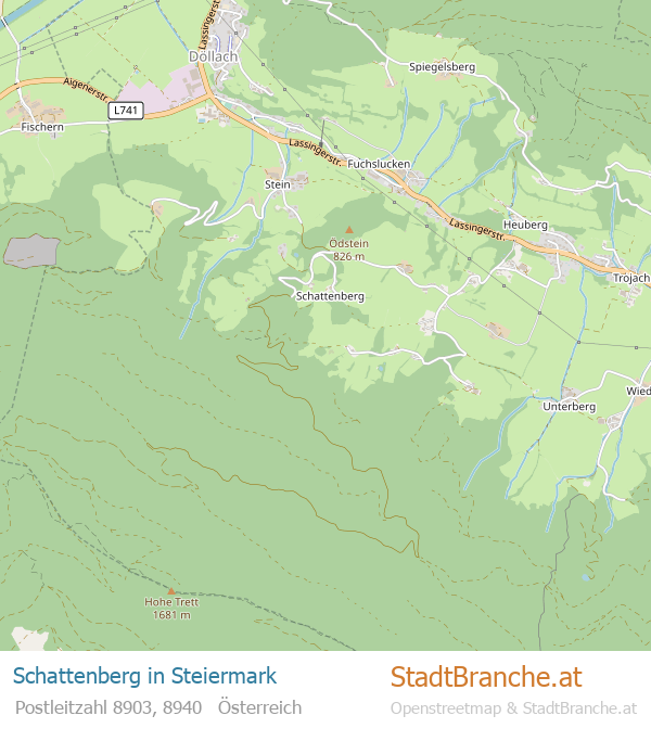 Schattenberg Karte Schattenberg Stadtplan Steiermark