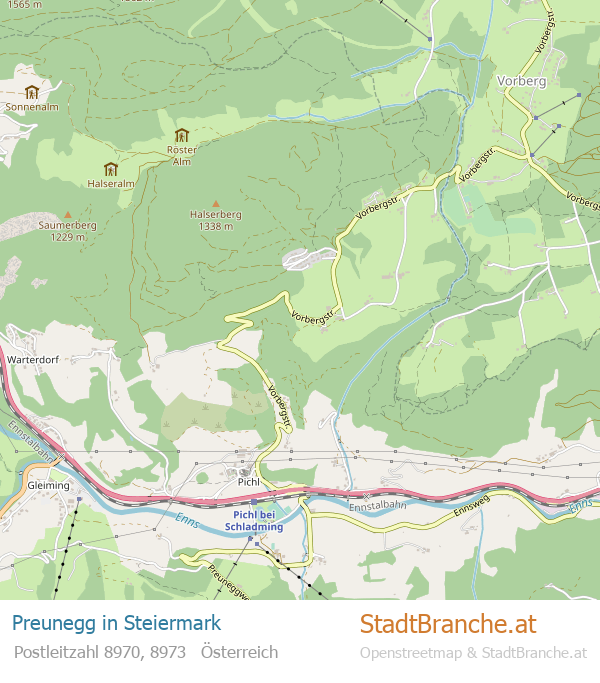 Preunegg Stadtplan Steiermark