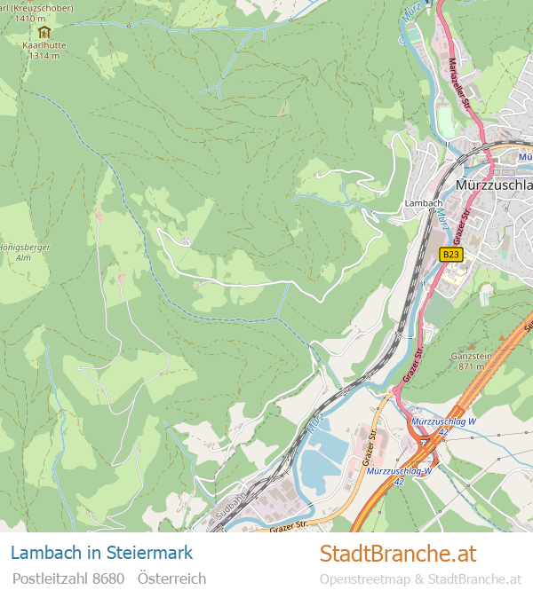 Lambach Karte Lambach Stadtplan Steiermark