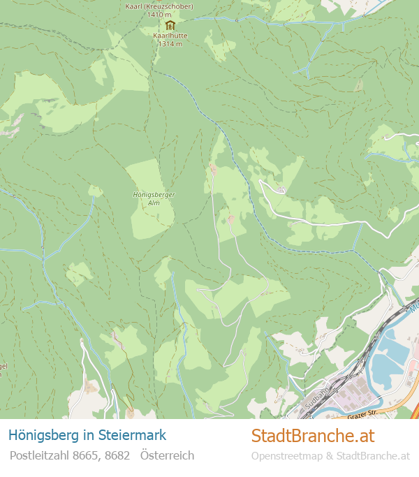 Hönigsberg Stadtplan Steiermark