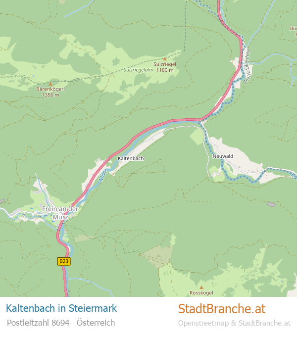 Kaltenbach Stadtplan Steiermark