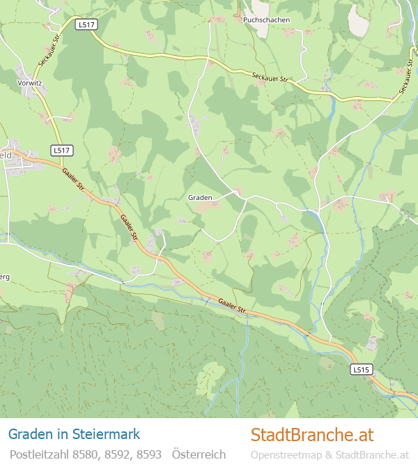 Graden Karte Graden Stadtplan Steiermark