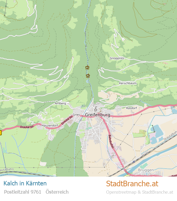 Kalch Karte Kalch Stadtplan Kärnten