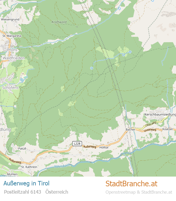 Außerweg Karte Außerweg Stadtplan Tirol