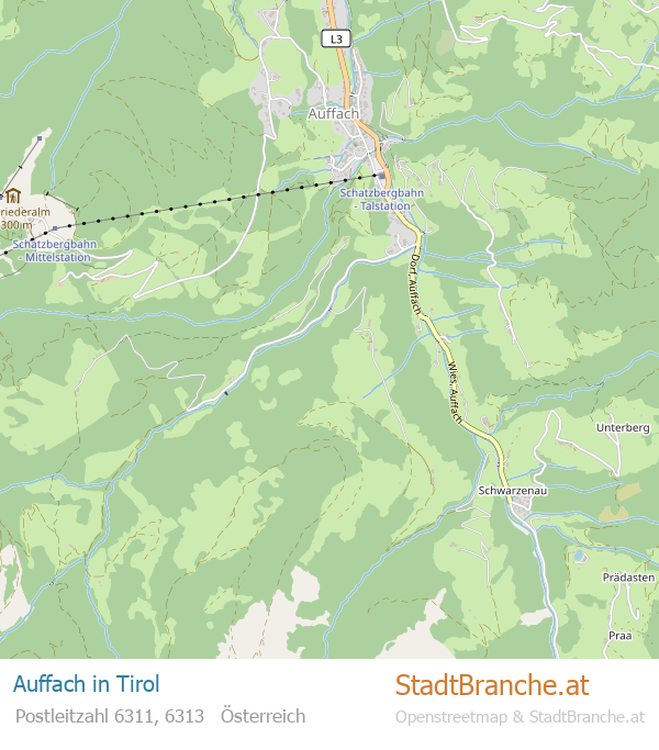 Auffach Stadtplan Tirol