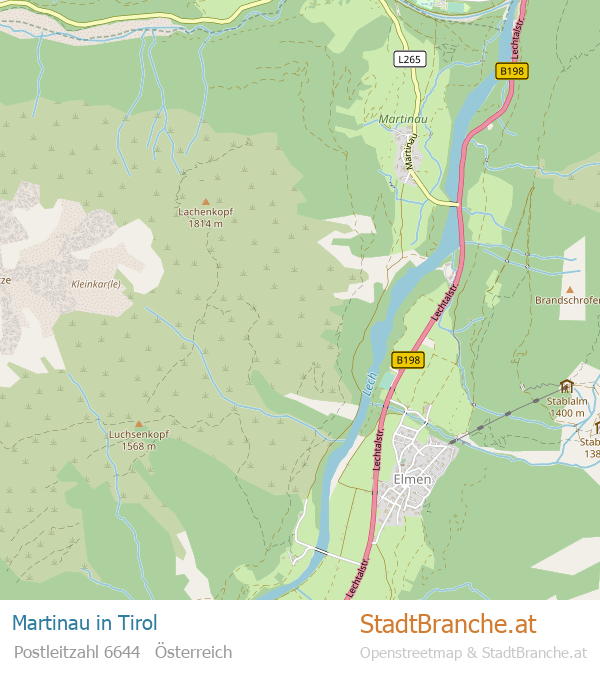 Martinau Karte Martinau Stadtplan Tirol