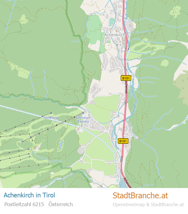 Achenkirch Stadtplan Tirol