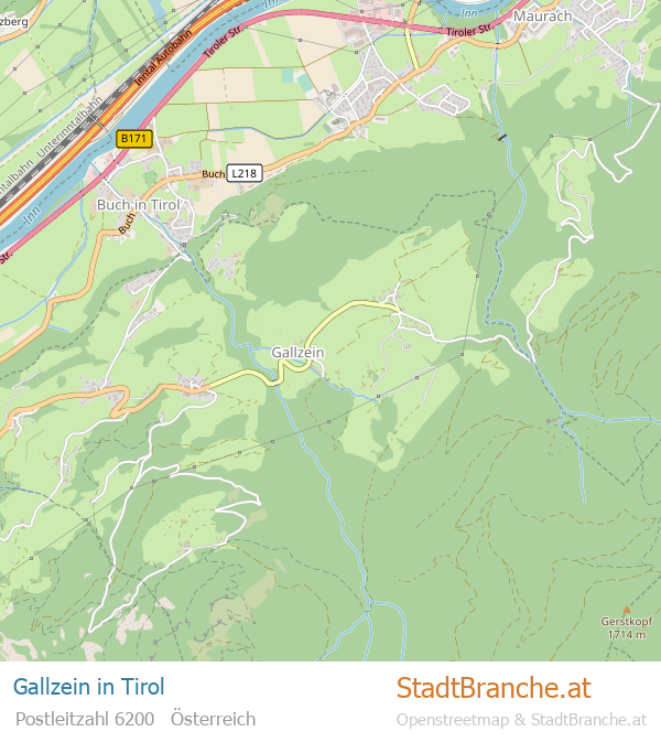 Gallzein Stadtplan Tirol