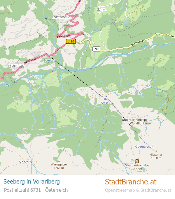 Seeberg Stadtplan Vorarlberg