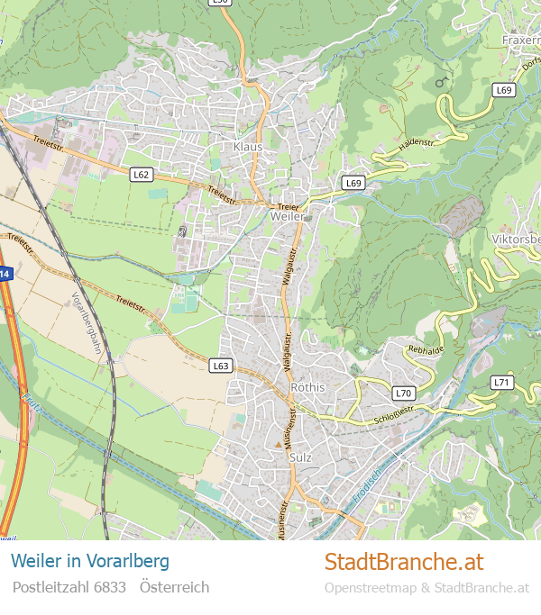 Weiler Stadtplan Vorarlberg