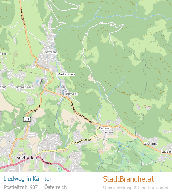 Liedweg Karte Liedweg Stadtplan Kärnten