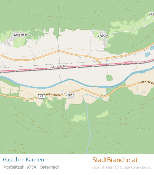 Gajach Stadtplan Kärnten
