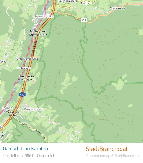 Gamschitz Karte Gamschitz Stadtplan Kärnten