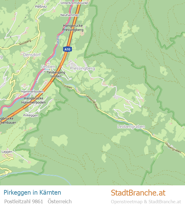 Pirkeggen Stadtplan Kärnten