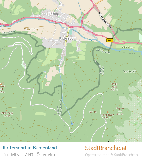 Rattersdorf Karte Rattersdorf Stadtplan Burgenland