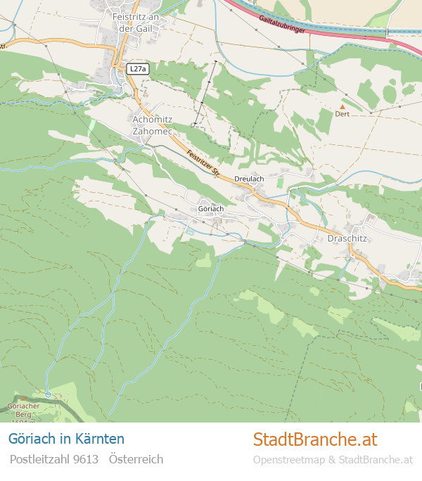 Göriach Stadtplan Kärnten
