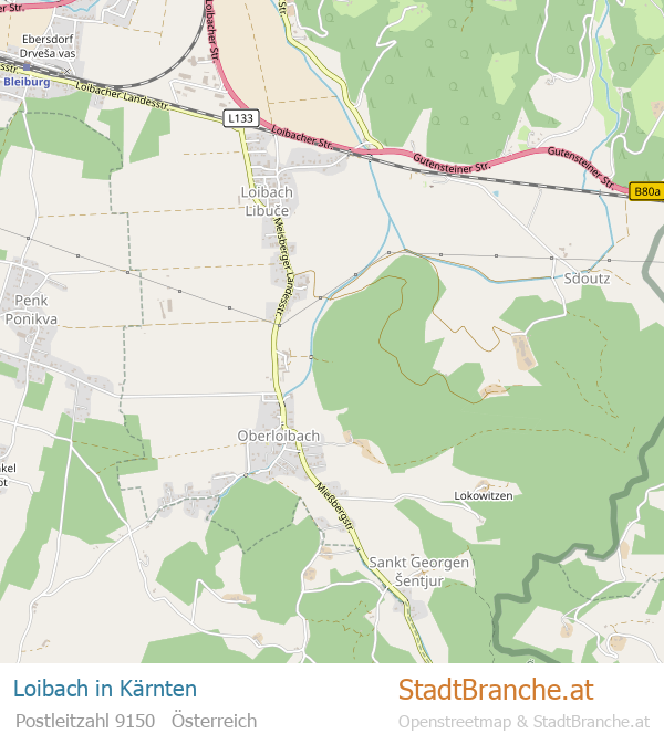 Loibach Stadtplan Kärnten