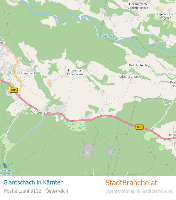 Glantschach Karte Glantschach Stadtplan Kärnten
