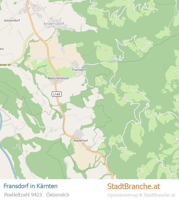 Fransdorf Karte Fransdorf Stadtplan Kärnten