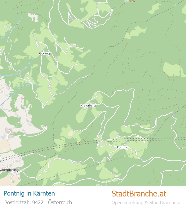 Pontnig Karte Pontnig Stadtplan Kärnten