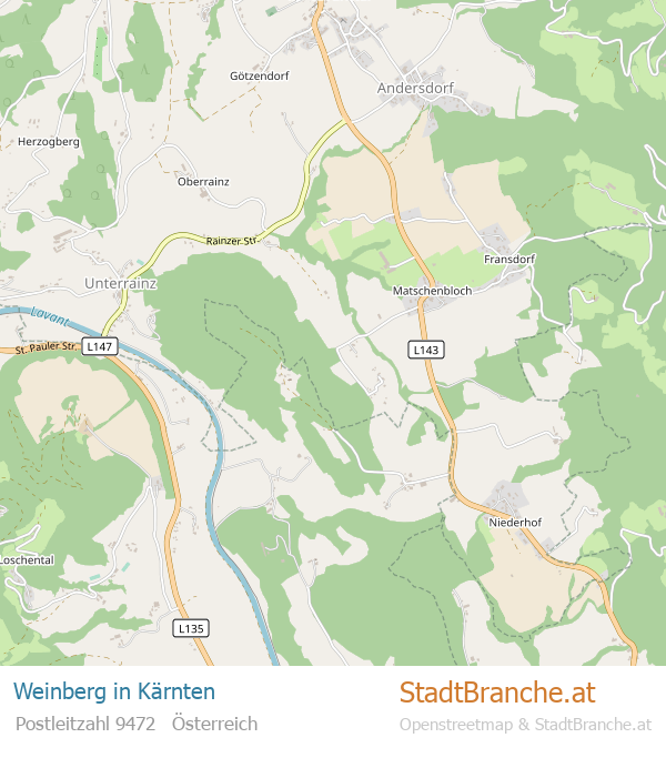 Weinberg Stadtplan Kärnten