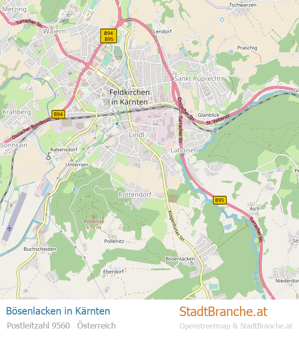 Bösenlacken Stadtplan Kärnten