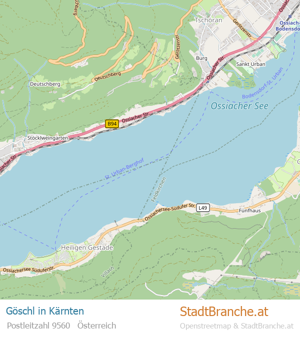 Göschl Karte Göschl Stadtplan Kärnten