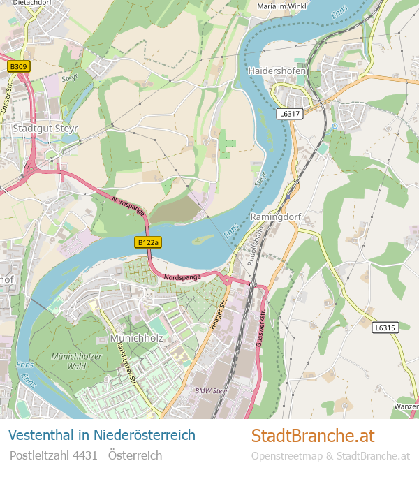 Vestenthal Stadtplan Niederösterreich