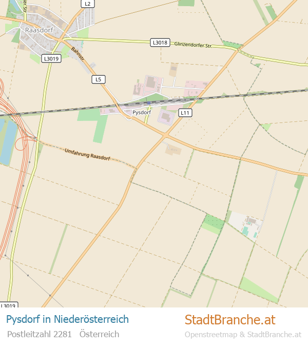 Pysdorf Stadtplan Niederösterreich