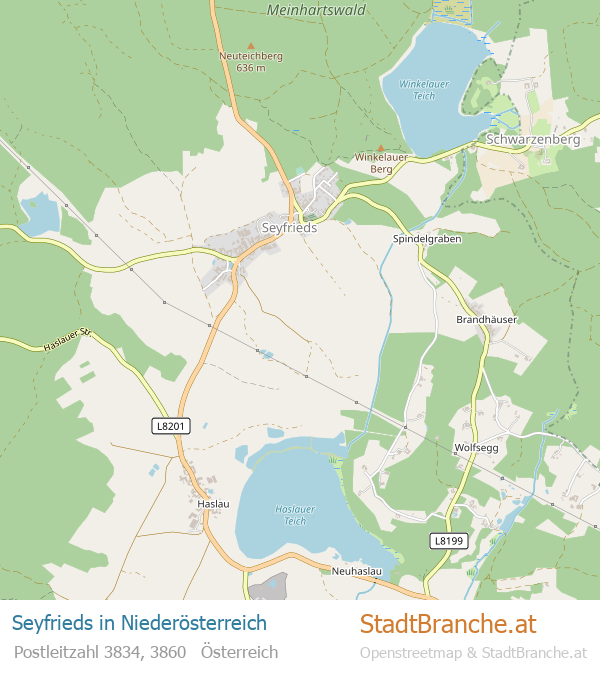 Seyfrieds Stadtplan Niederösterreich