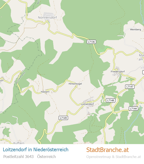 Loitzendorf Stadtplan Niederösterreich
